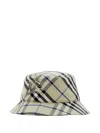 Burberry Ekd Check Twill Bucket Hat In Nude