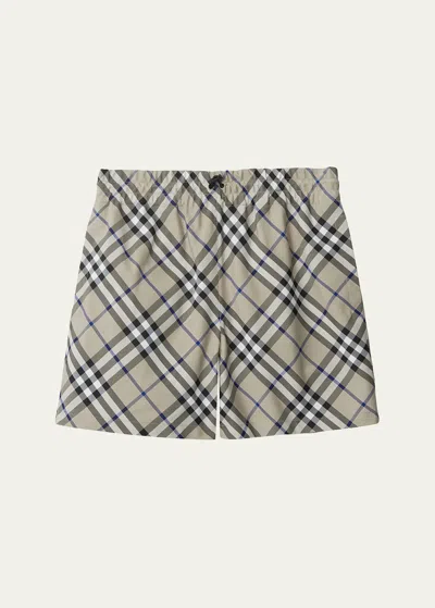 BURBERRY CHECK EKD DRAWCORD SHORTS