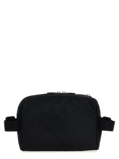 Burberry 'check' Fanny Pack In Black