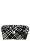 Burberry Check Belt Bag In Black