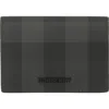 Burberry Check Folding Card Case In Gray