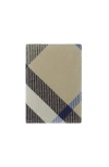 Burberry Check Folding Card Case In Lichen