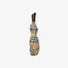 Burberry Check Folding Umbrella In Brown
