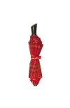 Burberry Check Folding Umbrella In Currant