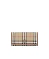 Burberry Women Printed Canvas And Leather Continental Wallet In Nude
