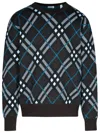 Burberry Plaid-check Wool-blend Sweatshirt In Green