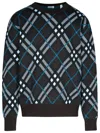 Burberry Plaid-check Wool-blend Sweatshirt In Green