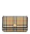Burberry Check Hampshire Cross Body Bag In Sand