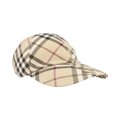 Pre-owned Burberry Check Hat 'alabaster/multicolor' | Multi-color | Women's Size L