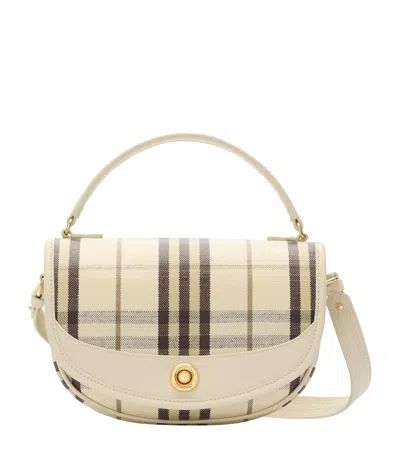 Burberry Check Highlands Cross-body Bag​ In Sand