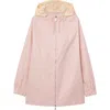 Burberry Vintage Check Hood Gabardine Coat In Cameo