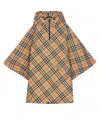 Burberry Check Cady Cape In Sandipcheck