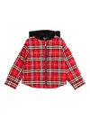 Burberry Check Hooded Jacket In Multi