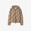 Burberry Salcombe Check Zip Track Jacket In Brown