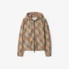 Burberry Salcombe Check Zip Track Jacket In Brown