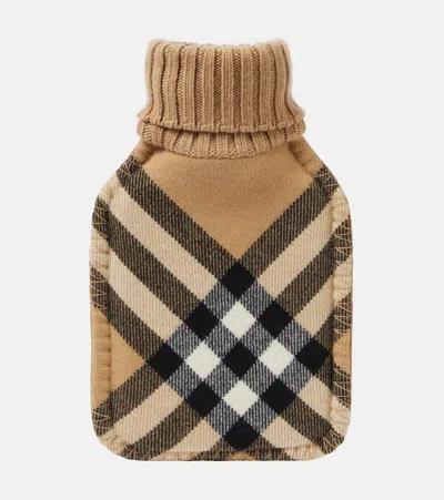 Burberry Check Hot Water Bottle In Brown
