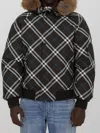 Burberry High-neck Zip-up Checked Jacket