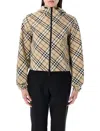 Burberry Women Archivio Check Waterproof Jacket
