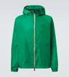 Burberry Check Trim Nylon Hooded Jacket In Green