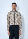 Burberry Women Embroidered Polyester Reversible Jacket In Beige