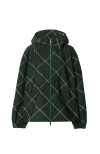Burberry Hooded Check-print Twill Jacket In Jungle
