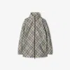 Burberry Reversible Check-print Jacket In Lichen