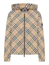 Burberry Check Jacket With Hood
