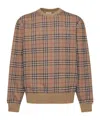 Burberry Check Cotton Blend Sweater