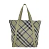 Burberry Checkered Pattern Tote Bag