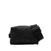 Burberry Check-jacquard Zipped Belt Bag In Black