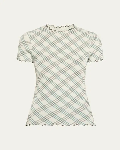 BURBERRY CHECK JERSEY T-SHIRT