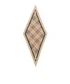 Burberry Rectangular Check Pattern Mens Scarf Accessory In Neutral