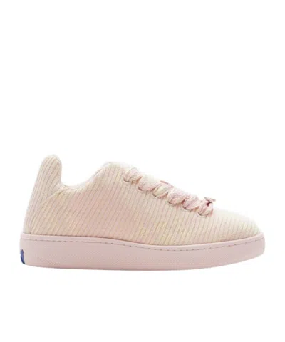 BURBERRY BURBERRY BOX CHECKED LOW-TOP SNEAKERS