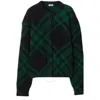 Burberry Check Knit Long Sleeves Cardigan