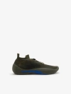Burberry Check Knit Neptune Sneakers In Bramble