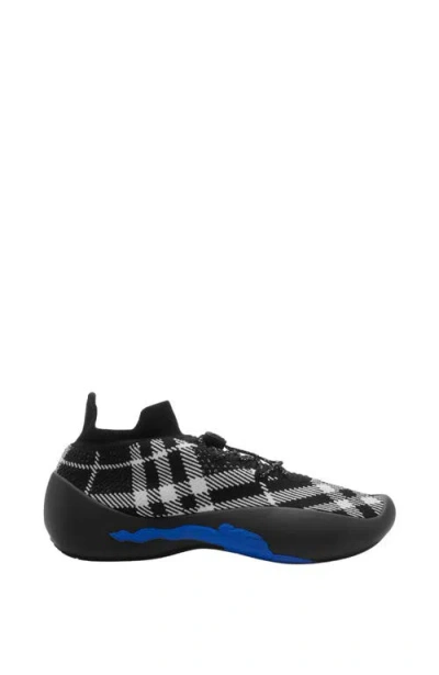 BURBERRY BURBERRY CHECK KNIT NEPTUNE SNEAKERS