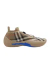 Burberry 'checkered Knit Neptune Sne In Brown