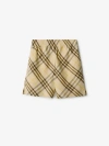 Burberry Drawstring Casual Shorts In Wheat