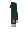 Burberry Check Label Cashmere Scarf In Brown
