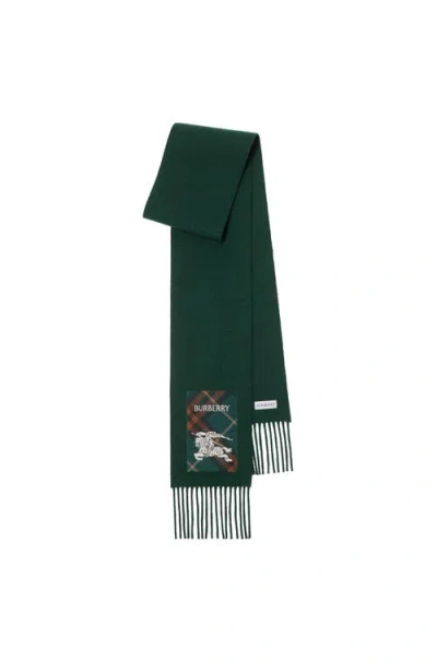 Burberry Check Label Cashmere Scarf