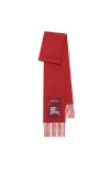 Burberry Check Label Cashmere Scarf In Rust