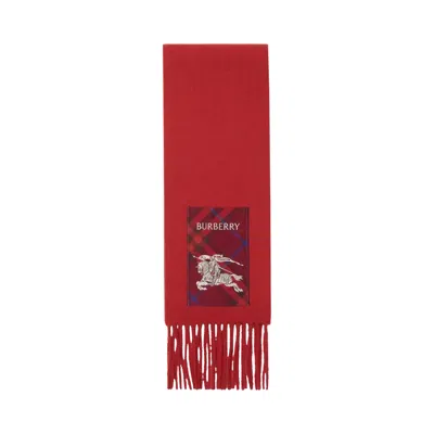 Pre-owned Burberry Check Label Cashmere Scarf 'rust' | Tan | Men's Size Onesize