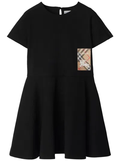 BURBERRY CHECK LABEL COTTON DRESS