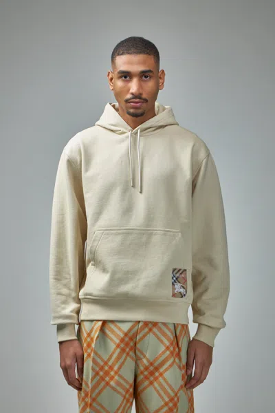 BURBERRY CHECK LABEL COTTON HOODIE