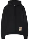 Burberry Classic Zip-up Black Sweatshirt With Pocket Design In Black