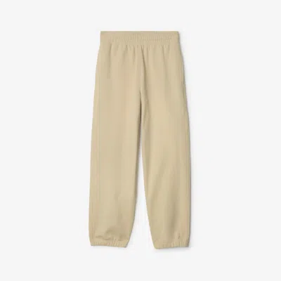 BURBERRY BURBERRY CHECK LABEL COTTON JOGGING PANTS