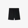 Burberry Equestrian Knight Straight Leg Shorts In Black