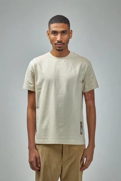 Burberry Check Label Cotton T-shirt In White
