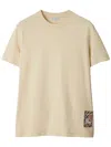 Burberry Beige Cotton T-shirt In Neutrals