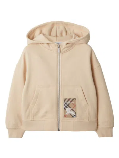 BURBERRY CHECK LABEL HOODIE